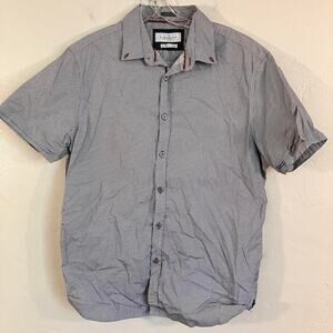 Ricky Singh Denim & Flower Slim Fit Short Sleeve Casual‎ Button Up